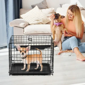 Single Door Folding Metal Wire Cage