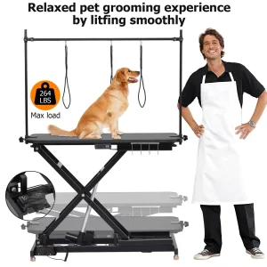 Electric Dog Grooming Table, Height Adjustable