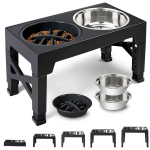 Adjustable Elevated Dog Feeder,