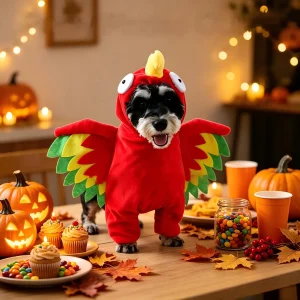 Costume With Colorful 3D Wings